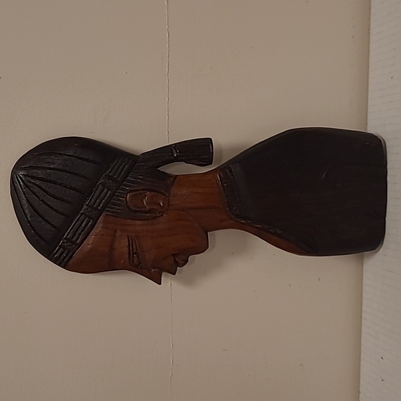 Hand Carved Wooden Decorative Woman - Picture 8 of 16